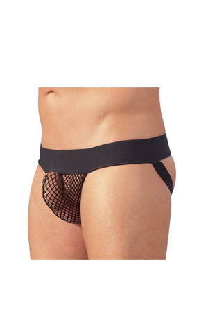 Slip Jock con Apertura Posteriore Nero. Taglia XL-XXL