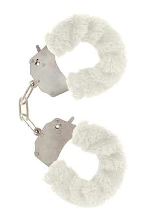 Manette con Bracciali in Peluche Bianco